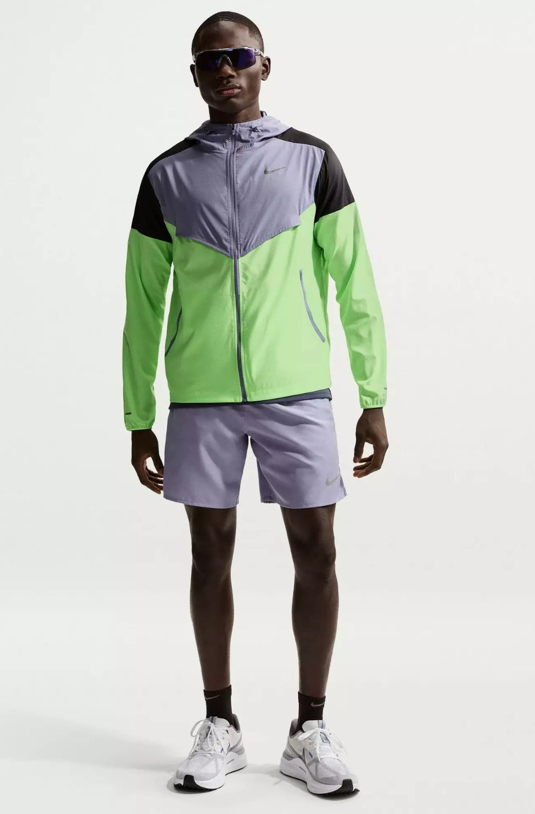 Nike UV Jacket Grey - Neon - Black