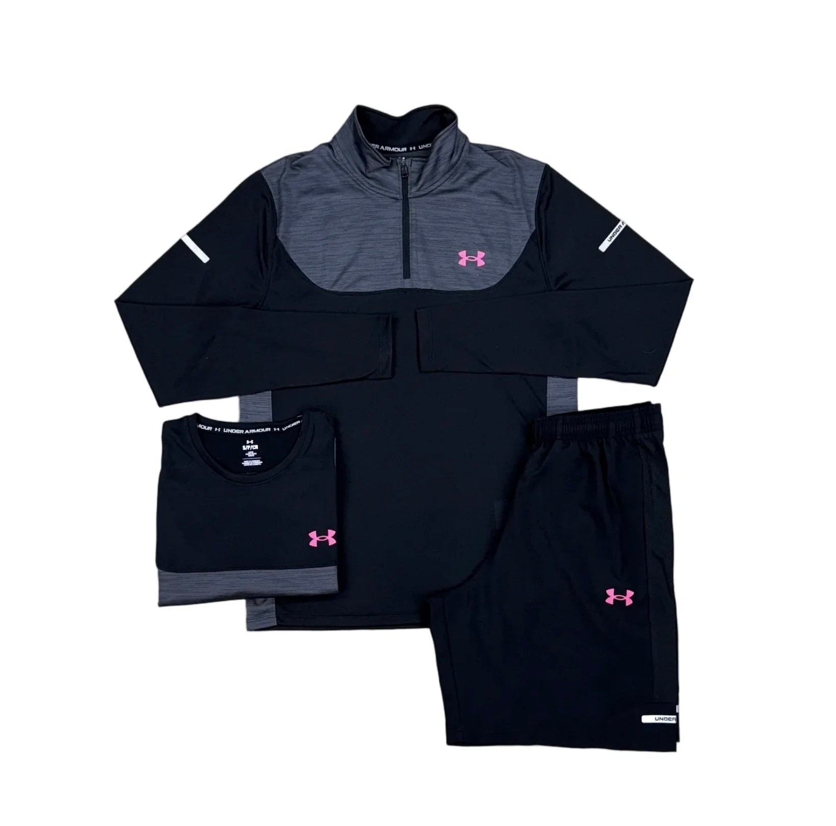 Under Armour Tech Three Piece ( Half zip, shorts, T-shirt)