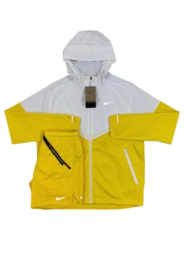 Nike UV Jacket Yellow - White set (Jacket & Shorts)
