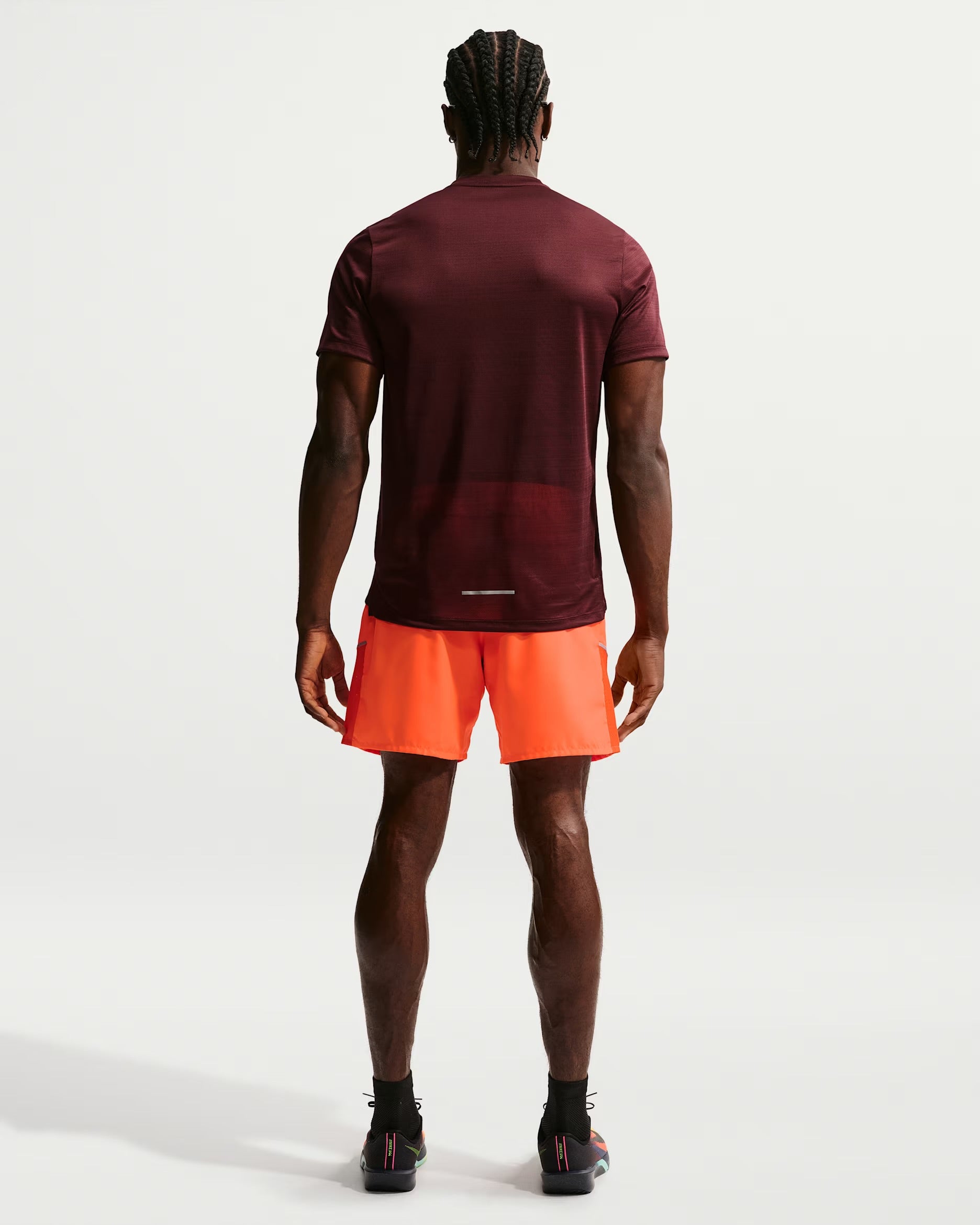 Nike Miler T-Shirt Burgandy