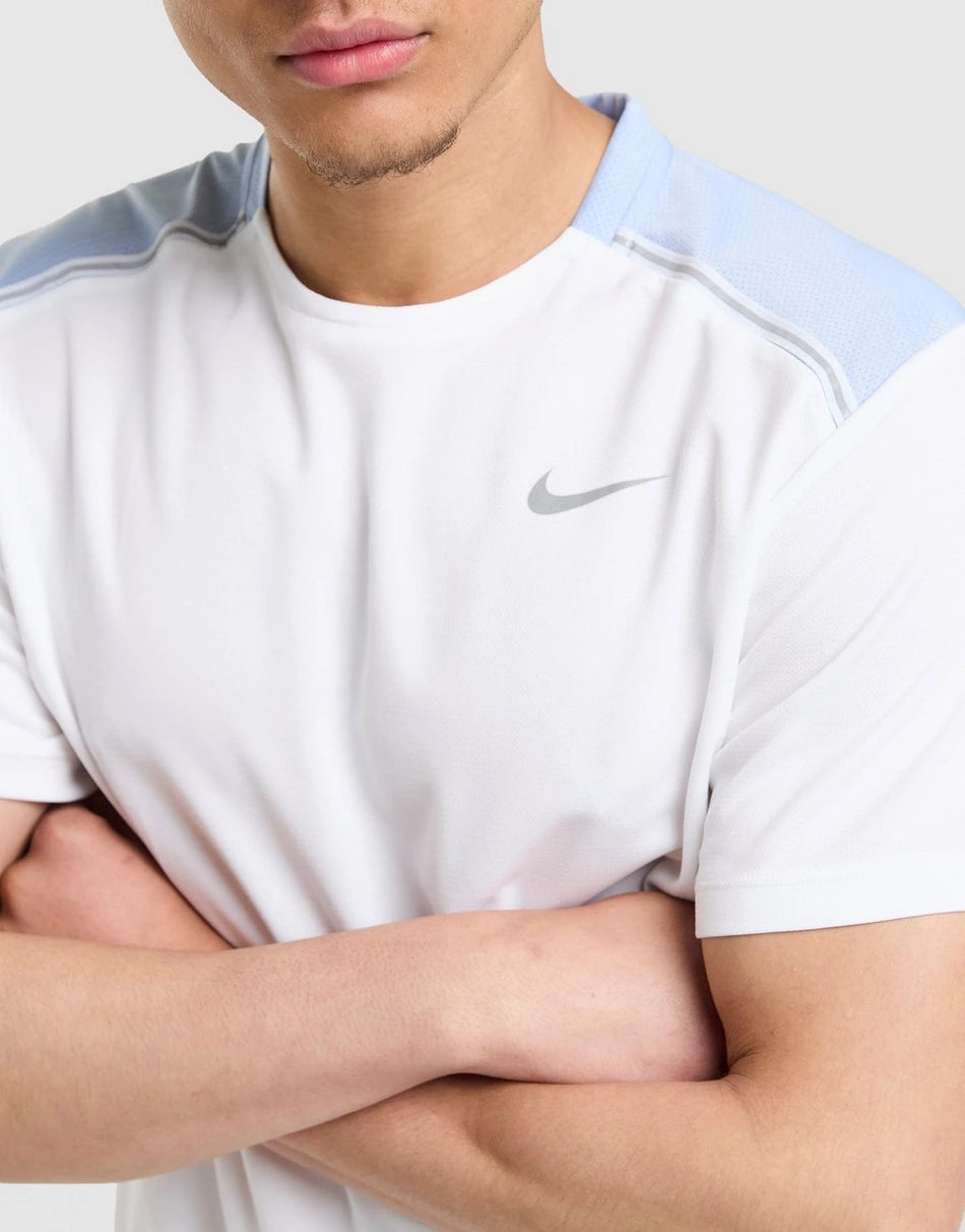 Nike Miler T-Shirt White - Blue